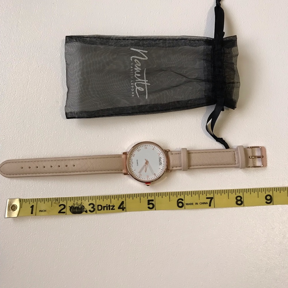 Nanette Lepore vegan leather rose gold watch - Picture 5 of 8